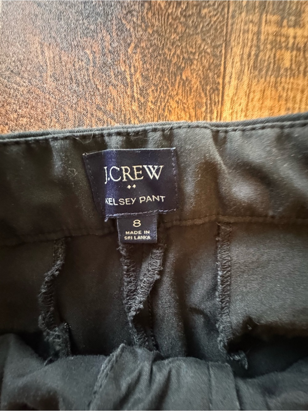 J.Crew Kelsey Pant Women’s Black Slim Straight Leg Stretch Pants Career Size 8 - Picture 2 of 3